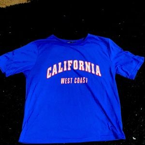 blue x-small shien cropped tshirt